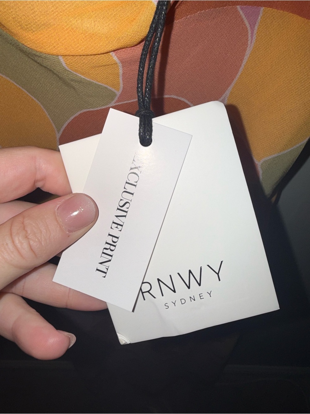NWT Runaway The Label Sienna Multicolour Slip Dress Maxi summer size 6 / Medium - Picture 7 of 10